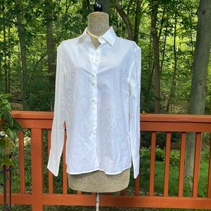 Talbots white buttons down